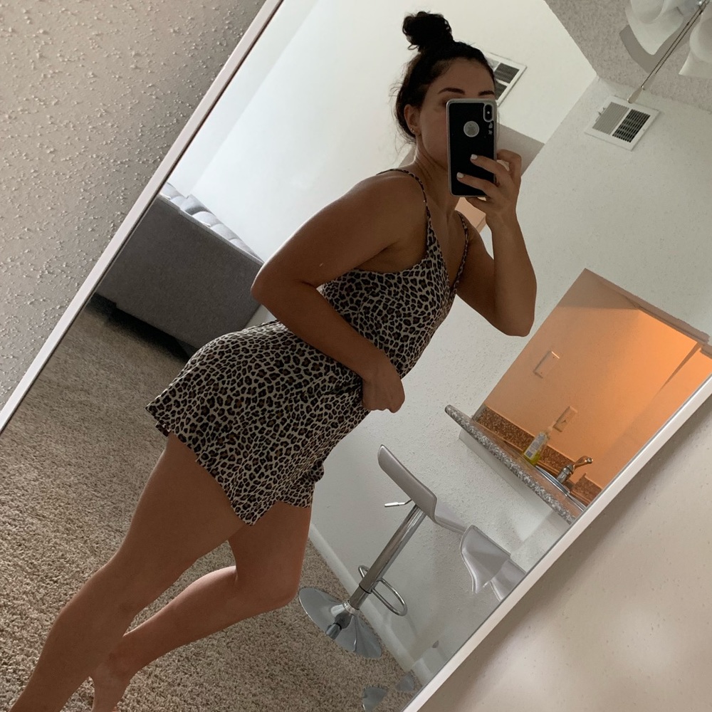 ‼️SOLD‼️Leopard soft Romper
